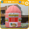 Inflatable booth , pink inflatable lemon tent , lemon booth inflatable tent , inflatable workstation